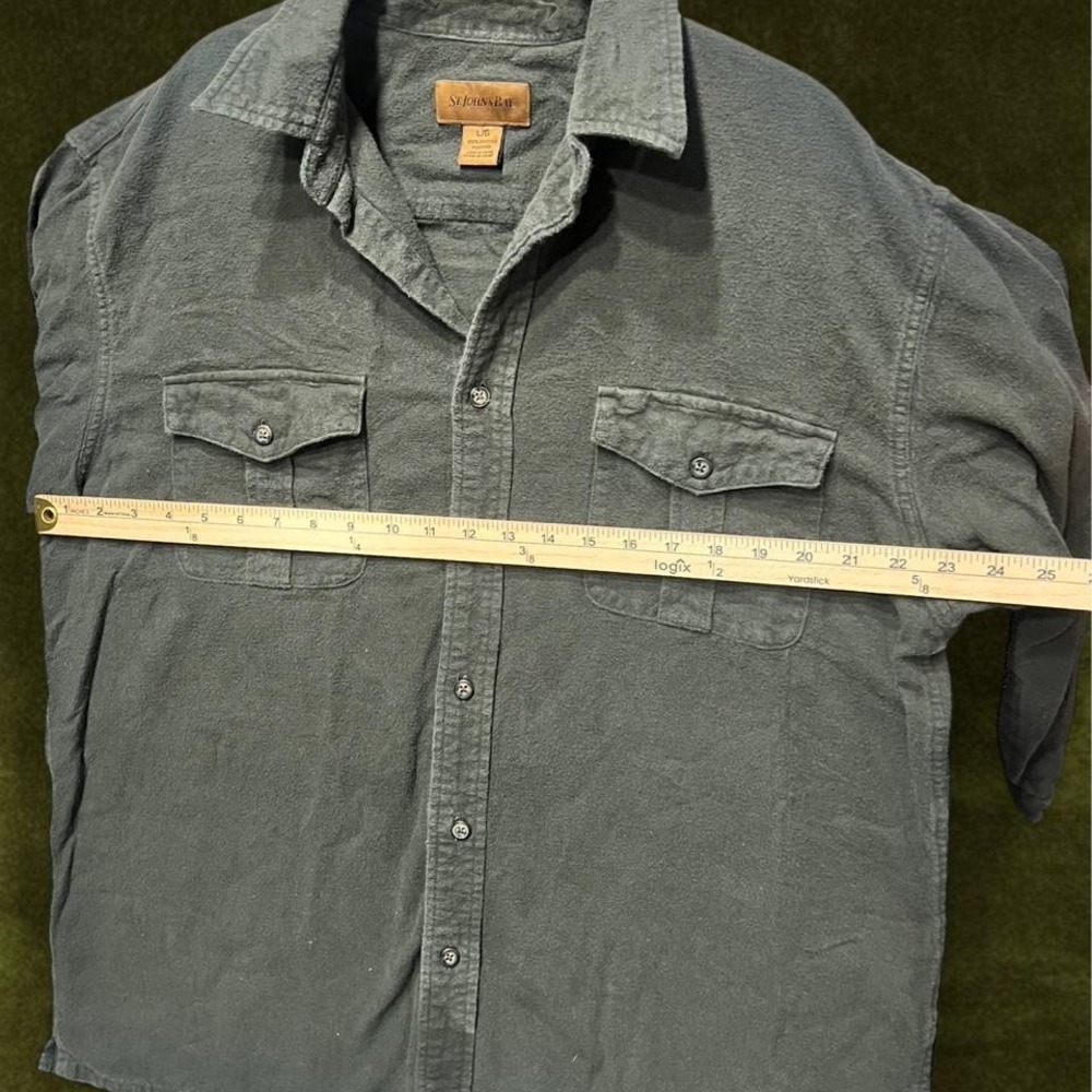 Vintage St. John's Bay Cotton Work Shirt | Modern Large - Picture 4 of 6